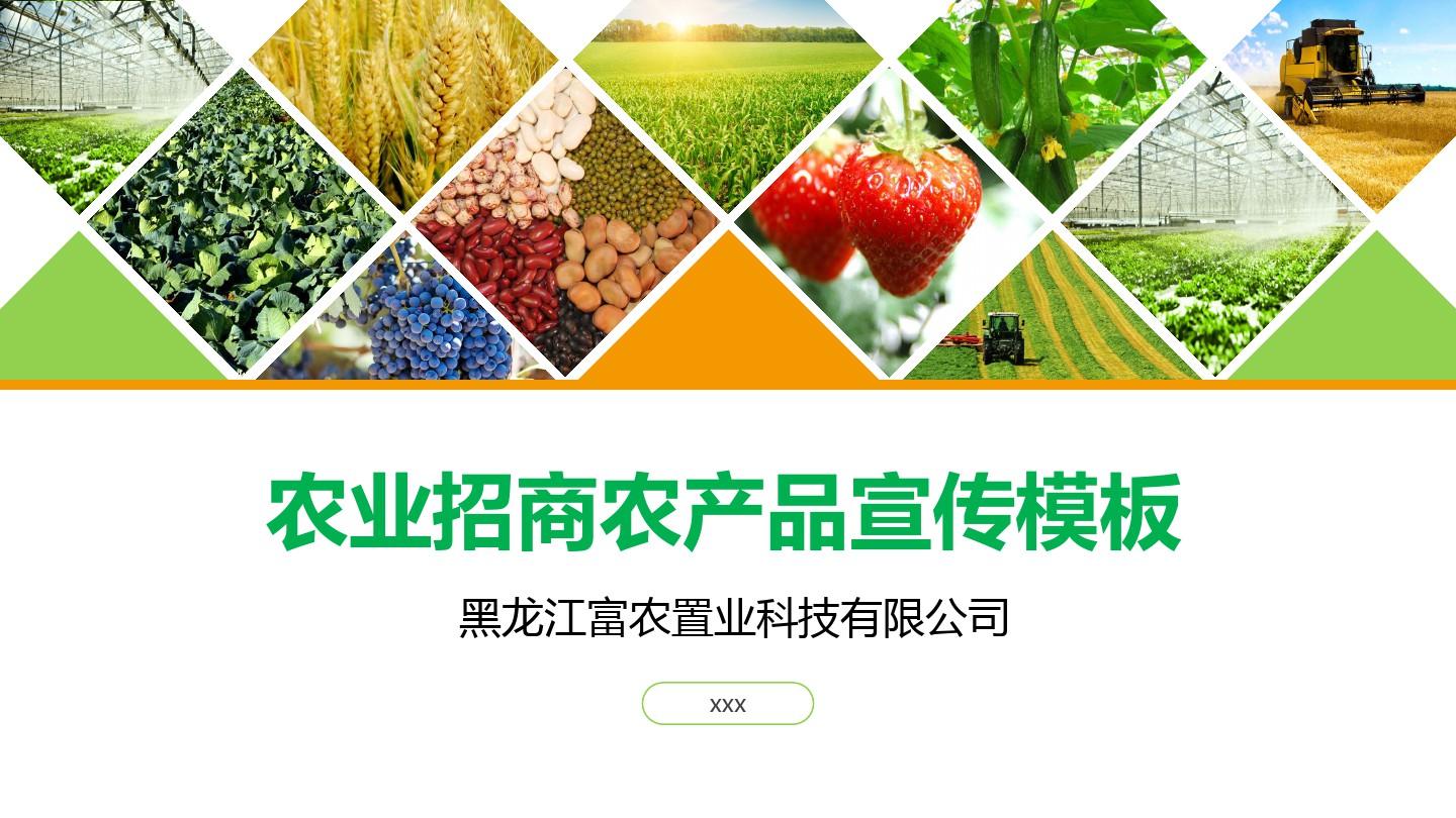 綠色田野，財富未來 現代農業招商與農產品品牌宣傳方案